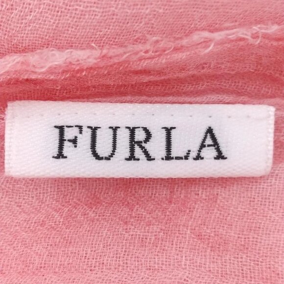 Auth FURLA - Pink Rayon Scarf - Picture 6 of 7